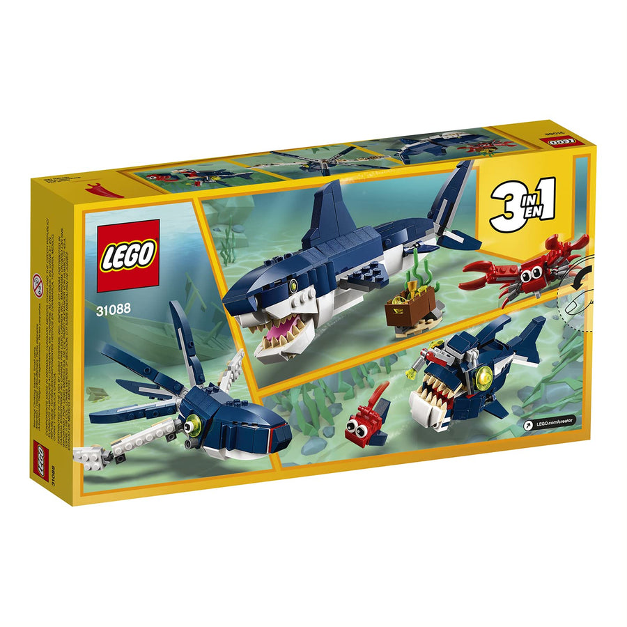 LEGO Creator 3in1 Deep Sea Creatures: Shark, Crab, 31088 – Retired & Sealed