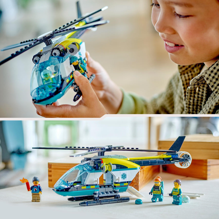 LEGO City Emergency Rescue Helicopter Toy for 6 Plus 60405 – Retired & Sealed