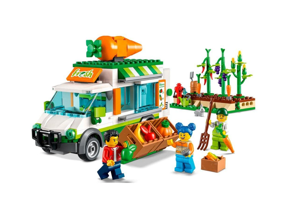 LEGO City Farmers Market Van, Toy Farm Shop with Food 60345 – Retired & Sealed