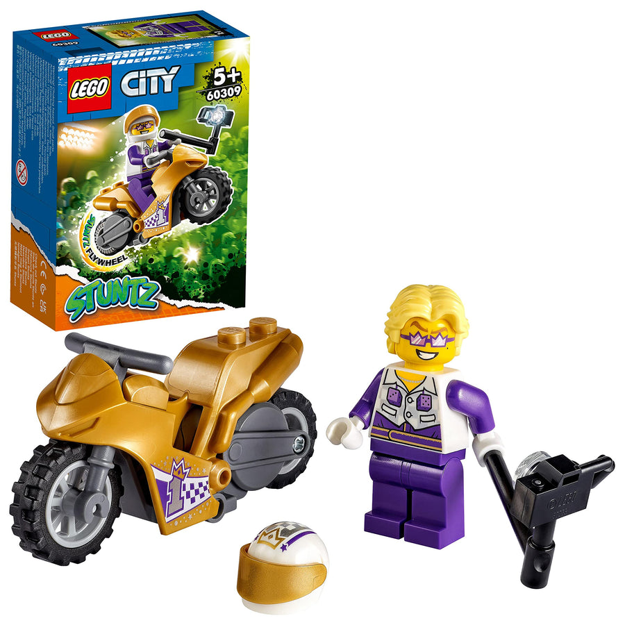 LEGO City Stuntz Selfie Stunt Bike Show Set with 60309 – Retired & Sealed