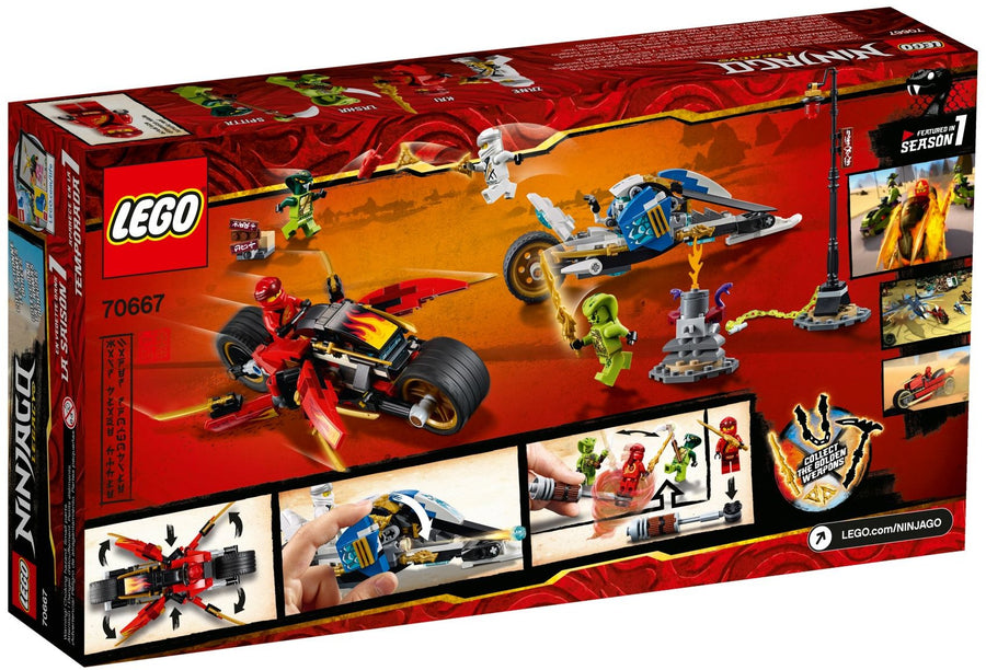 LEGO Kai's Blade Cycle & Zane's Snowmobile 70667 – Retired & Sealed
