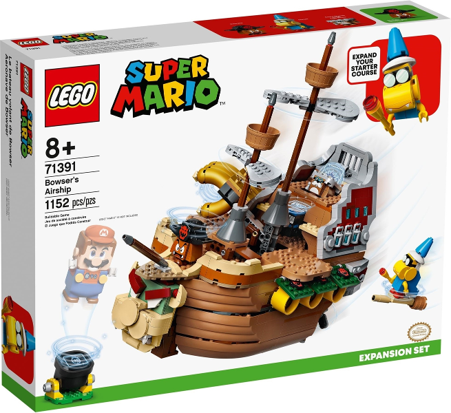 LEGO Bowser's Airship Expansion Set 71391 – Retired & Sealed