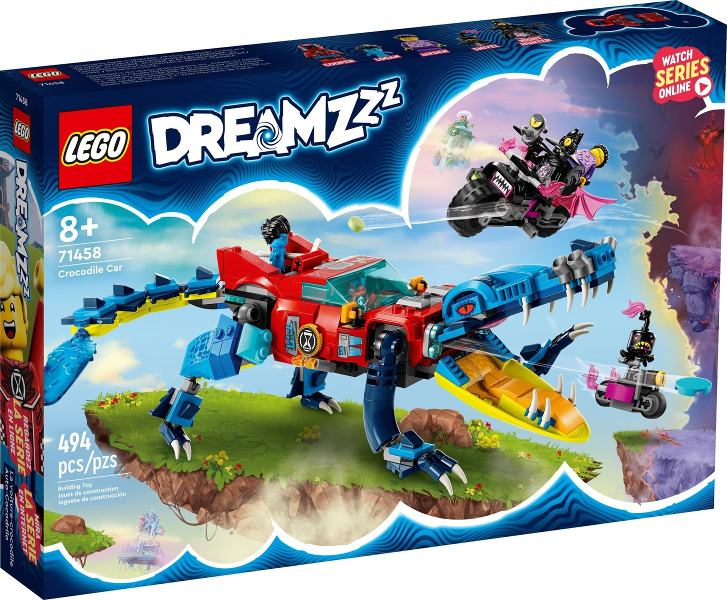 LEGO DREAMZzz Crocodile Car Toy 2in1 Set, Build a 71458 – Retired & Sealed
