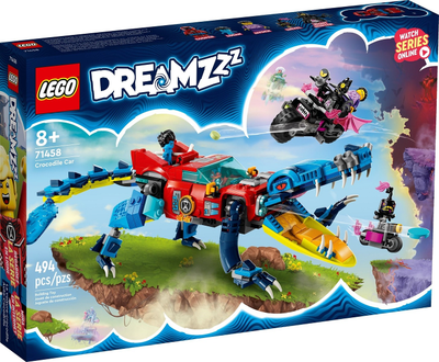 LEGO DREAMZzz Crocodile Car Toy 2in1 Set, Build a 71458 – Retired & Sealed
