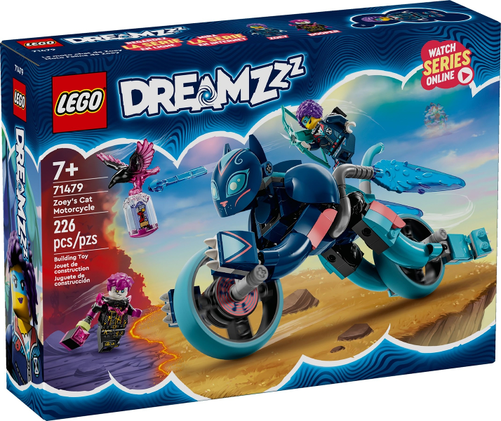 LEGO Zoey's Cat Motorcycle 71479 – Sealed UK Stock