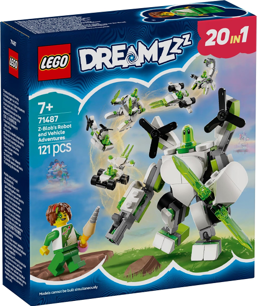 LEGO Z-Blob's Robot and Vehicle Adventures 71487 – Sealed UK Stock