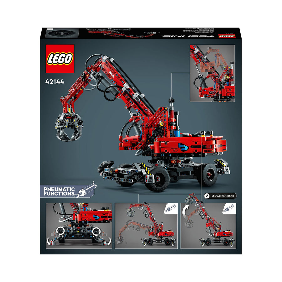 LEGO Technic Material Handler, Mechanical Model Crane 42144 – Retired & Sealed
