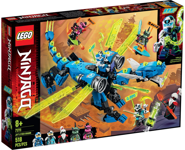 LEGO 71711 Jay's Cyber Dragon 71711 sealed box front