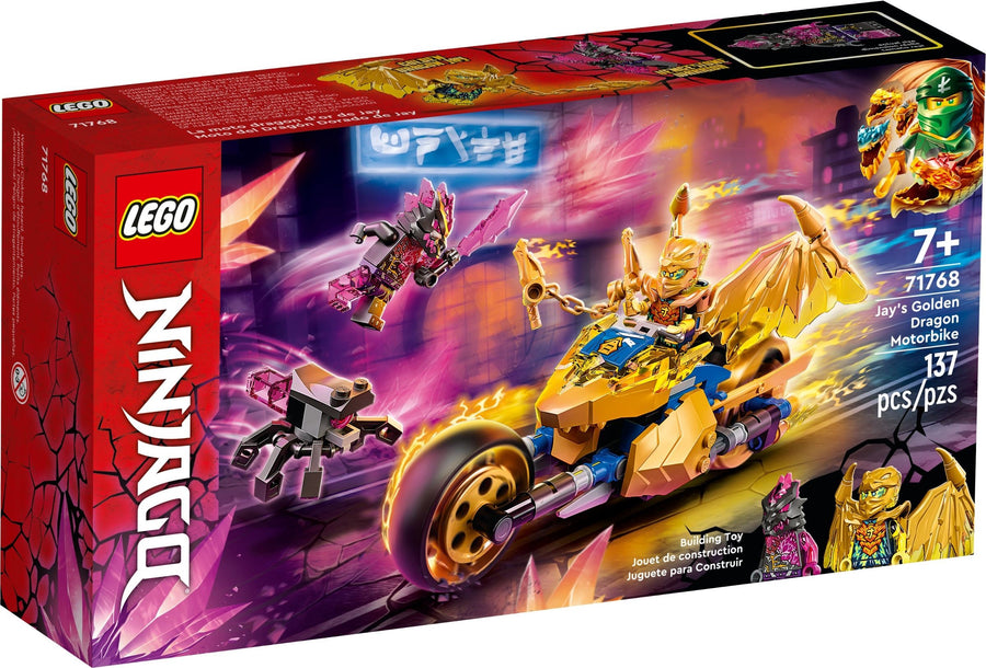 LEGO Jay's Golden Dragon Motorbike 71768 – Retired & Sealed