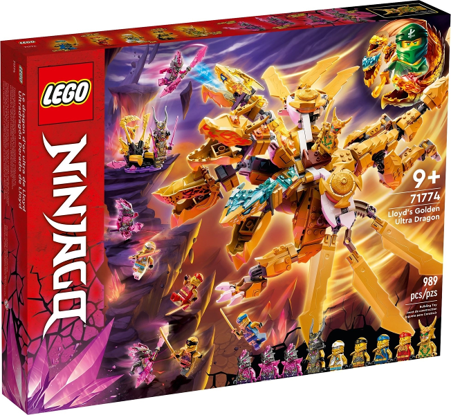 LEGO Lloyd's Golden Ultra Dragon 71774 – Retired & Sealed