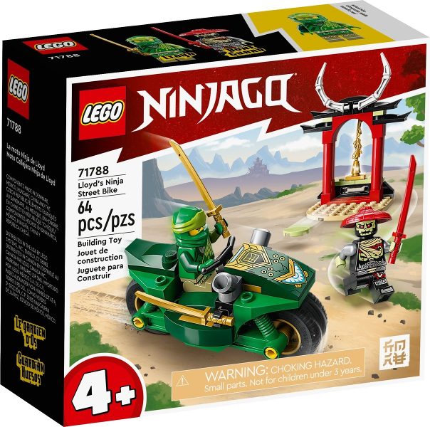 LEGO NINJAGO Lloyds Ninja Motorcycle, Toy for 71788 – Retired & Sealed