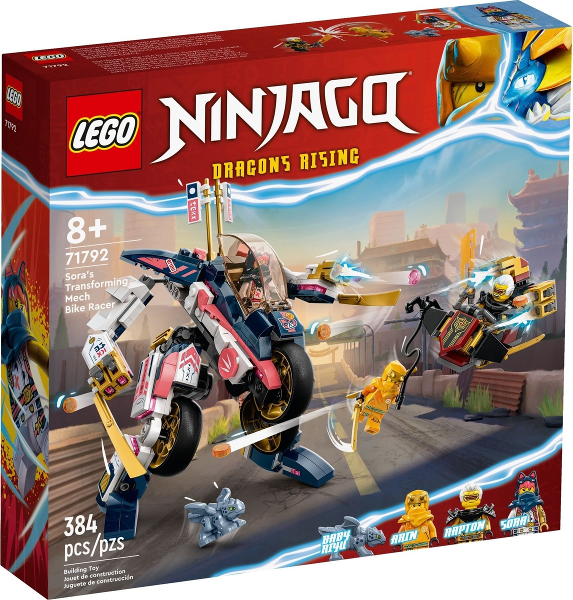 LEGO 71792 Sora's Transforming Mech Bike Racer 71792 sealed box front