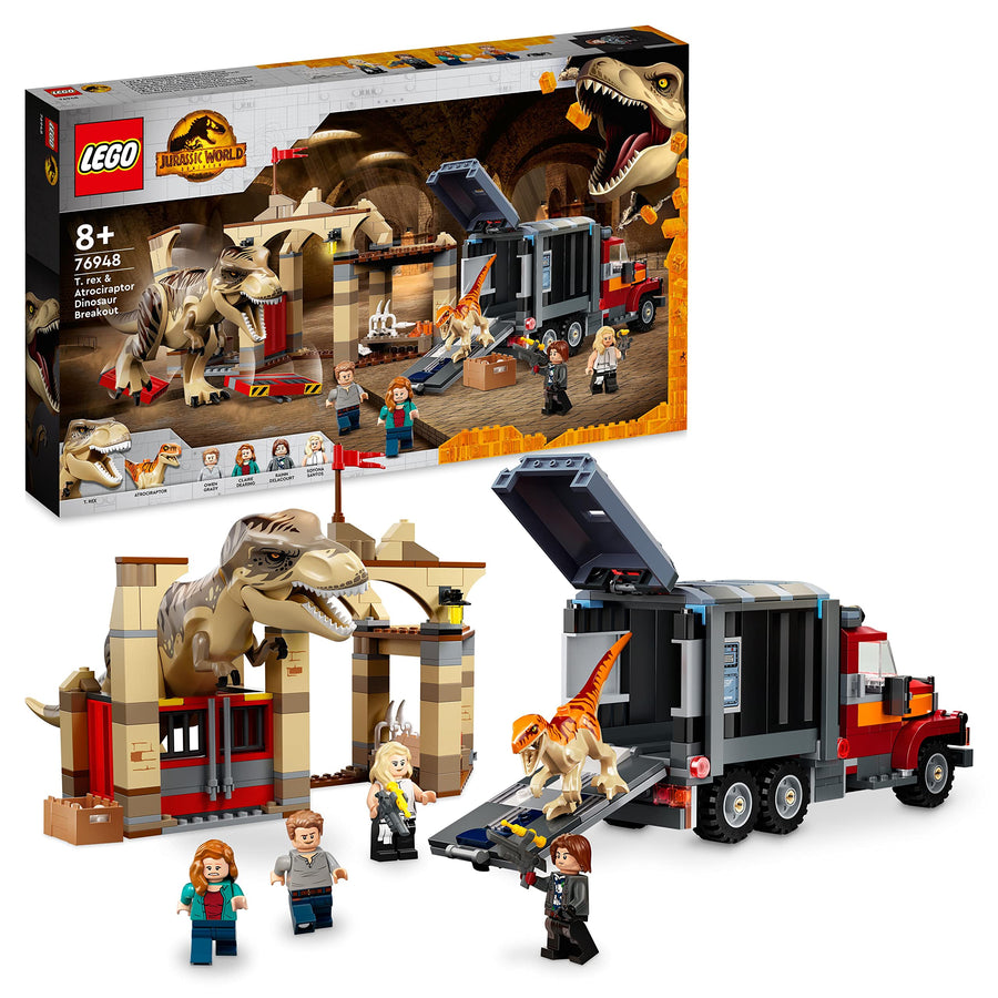 LEGO Jurassic World T. rex & Atrociraptor Dinosaur 76948 – Retired & Sealed