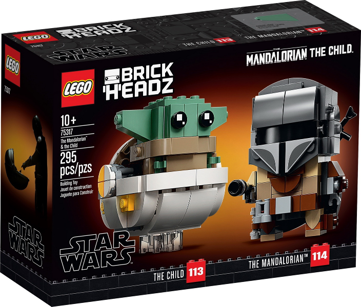 LEGO BrickHeadz Star Wars The Mandalorian & The Child 75317 – Retired & Sealed