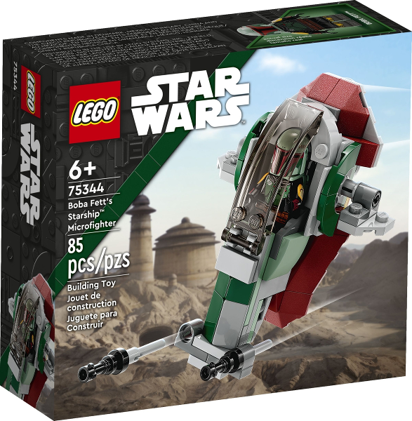 LEGO Star Wars Boba Fetts Starship – Microfighter Set, 75344 – Retired & Sealed
