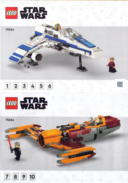LEGO New Republic E-wing vs. Shin Hati's Starfighter 75364 – Retired & Sealed