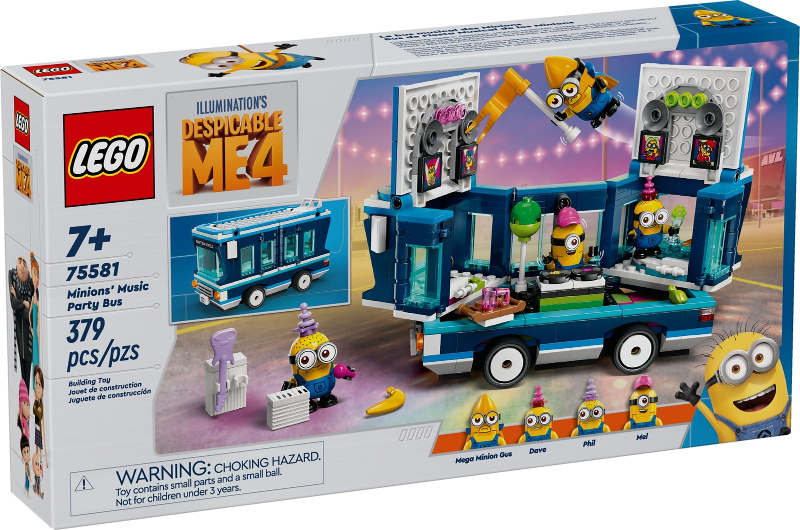 LEGO Minions' Music Party Bus 75581 – Sealed UK Stock