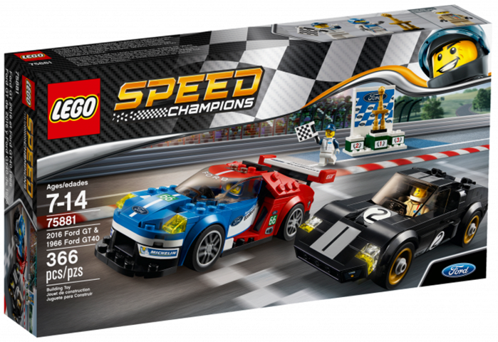 LEGO 2016 Ford GT & 1966 Ford GT40 75881 – Retired & Sealed