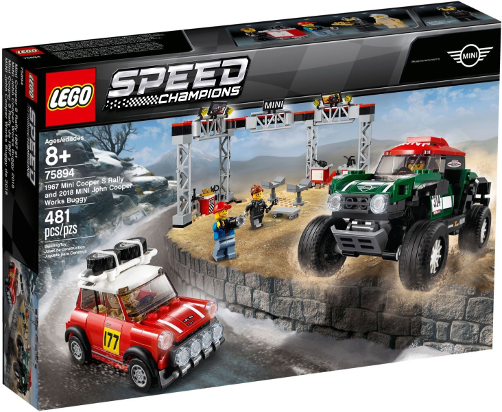LEGO 1967 Mini Cooper S Rally and 2018 MINI John Cooper Works Buggy 75894 – Retired & Sealed