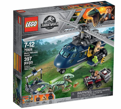 LEGO Jurassic World Blue's Helicopter Chase Cool 75928 – Retired & Sealed
