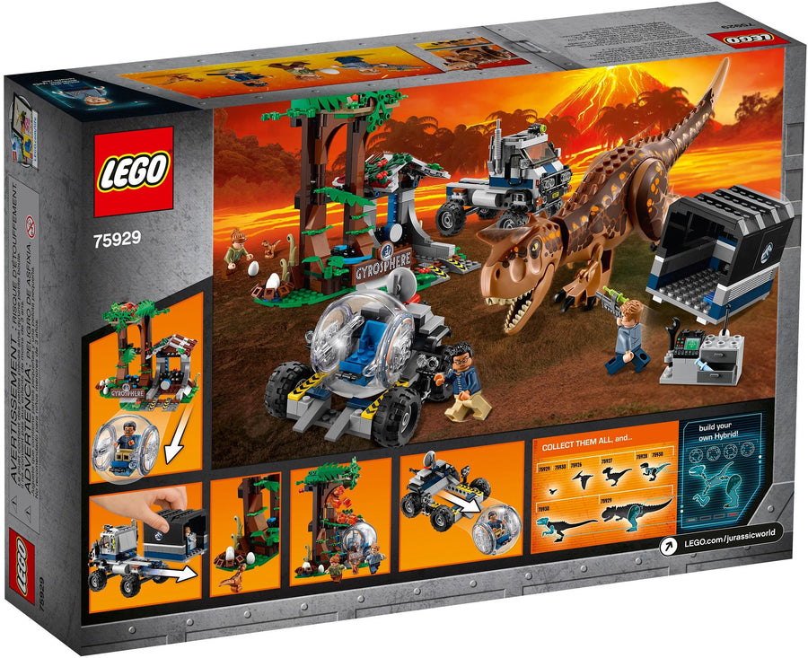 LEGO Carnotaurus Gyrosphere Escape 75929 – Retired & Sealed