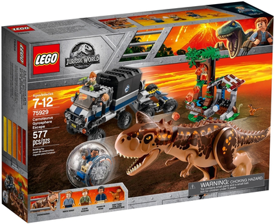 LEGO Carnotaurus Gyrosphere Escape 75929 – Retired & Sealed