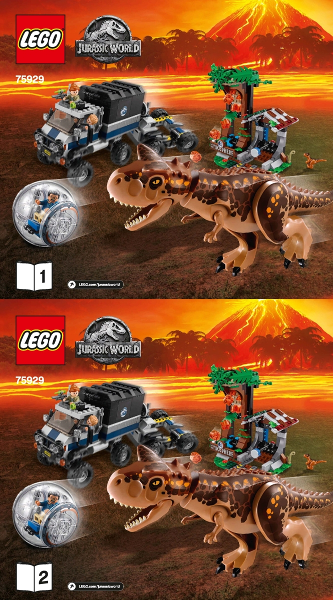 LEGO Carnotaurus Gyrosphere Escape 75929 – Retired & Sealed