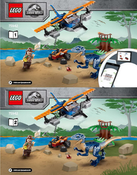 LEGO 75942 Velociraptor: Biplane Rescue Mission 75942 sealed box view 3
