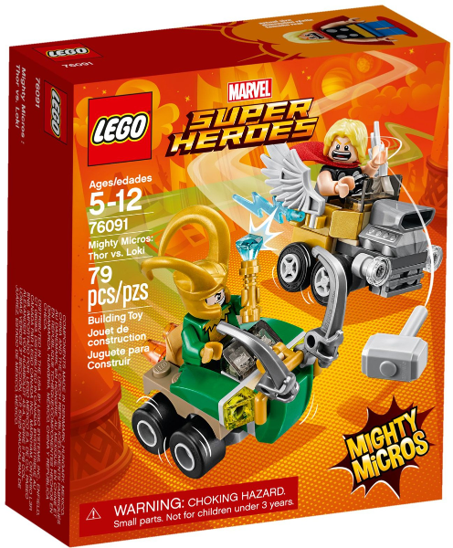 LEGO Mighty Micros: Thor vs. Loki 76091 – Retired & Sealed