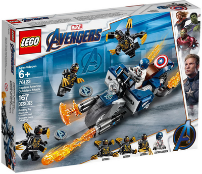 LEGO Captain America: Outriders Attack 76123 – Retired & Sealed