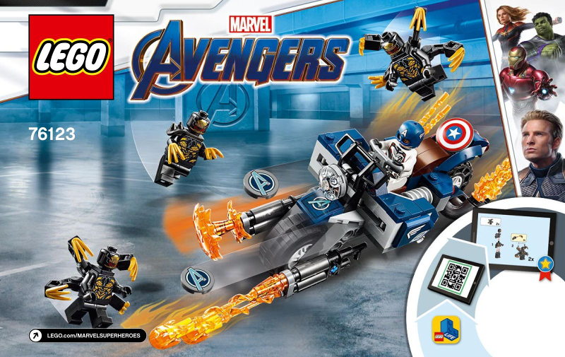 LEGO Captain America: Outriders Attack 76123 – Retired & Sealed