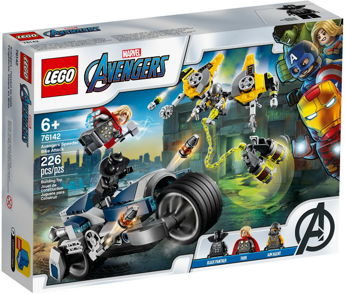 LEGO Super Heroes Marvel Avengers Speeder Bike Attack 76142 – Retired & Sealed