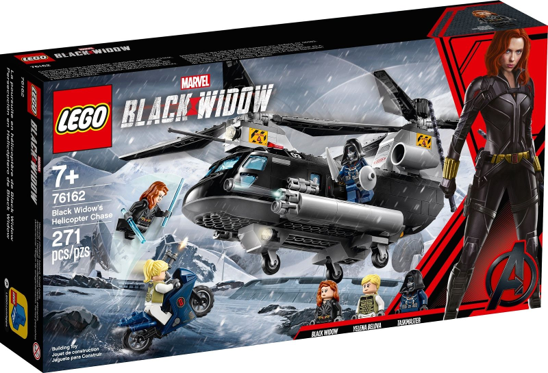 LEGO 76162 Black Widow's Helicopter Chase 76162 sealed box front
