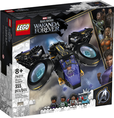 LEGO Marvel Shuri's Sunbird, Black Panther Aircraft 76211 – Retired & Sealed