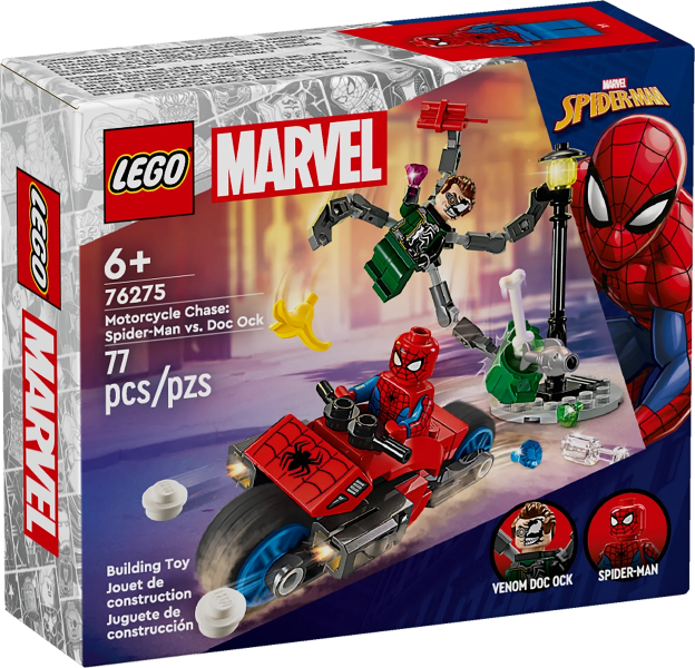 LEGO Motorcycle Chase: Spider-Man vs. Doc Ock 76275 – Sealed UK Stock