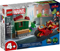 LEGO 76287 Iron Man with Bike and The Hulk 76287 sealed box front