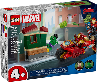 LEGO Iron Man with Bike and The Hulk 76287 – Sealed UK Stock