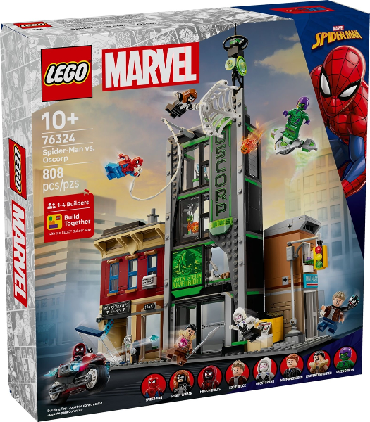 LEGO 76324 Spider-Man vs. Oscorp 76324 sealed box front