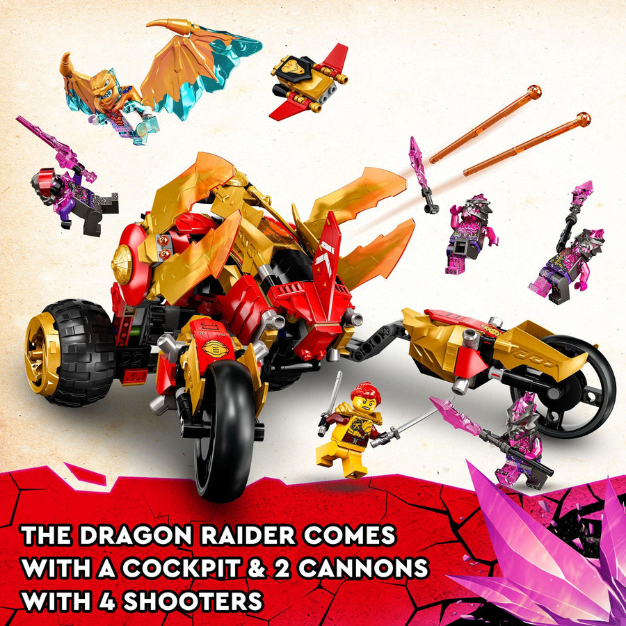LEGO NINJAGO Kai’s Golden Dragon Raider 71773 – Retired & Sealed