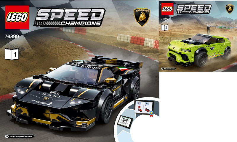 LEGO Lamborghini Urus ST-X & Huracán Super Trofeo EVO 76899 – Retired & Sealed