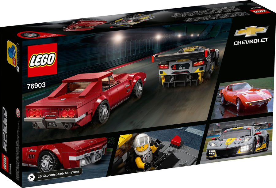 LEGO Chevrolet Corvette C8.R Race Car and 1968 Chevrolet Corvette 76903 – Retired & Sealed