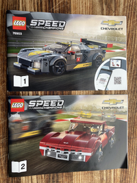 LEGO 76903 Chevrolet Corvette C8.R Race Car and 1968 Chevrolet Corvette 76903 sealed box view 3