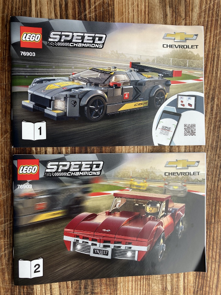 LEGO Chevrolet Corvette C8.R Race Car and 1968 Chevrolet Corvette 76903 – Retired & Sealed