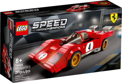 LEGO Speed Champions 1970 Ferrari 512 M Sports Red 76906 – Retired & Sealed