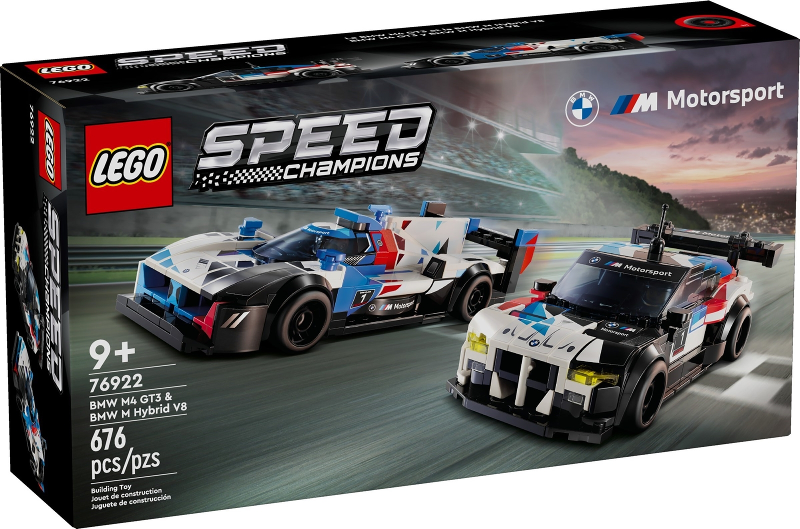 LEGO BMW M4 GT3 & BMW M Hybrid V8 76922 – Retired & Sealed
