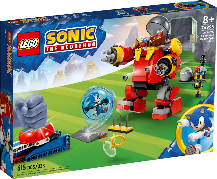LEGO 76993 Sonic vs Dr Eggman's Death Egg Robot 76993 sealed box front