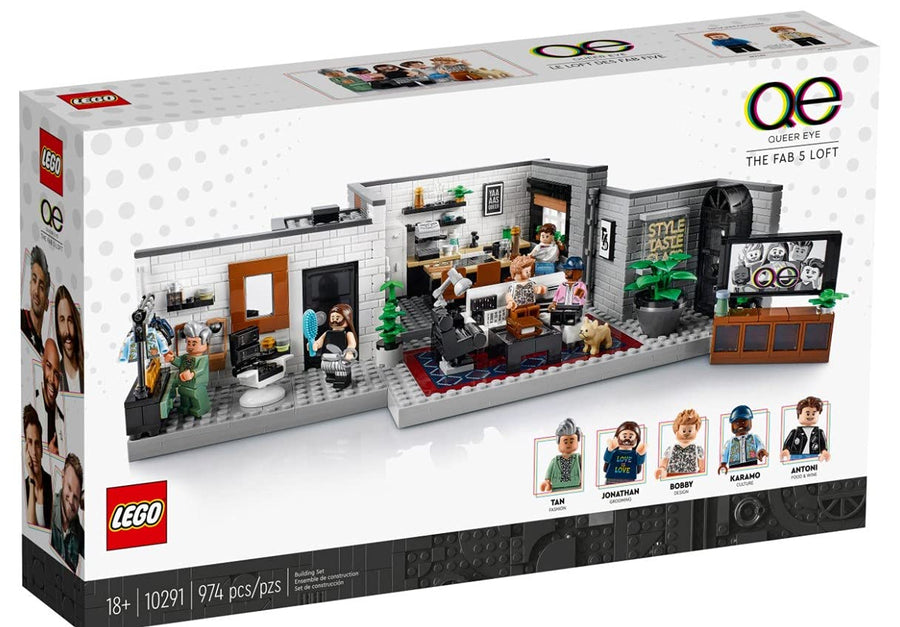 LEGO Creator Expert Queer Eye: The Fab 5 Loft 10291 – Retired & Sealed
