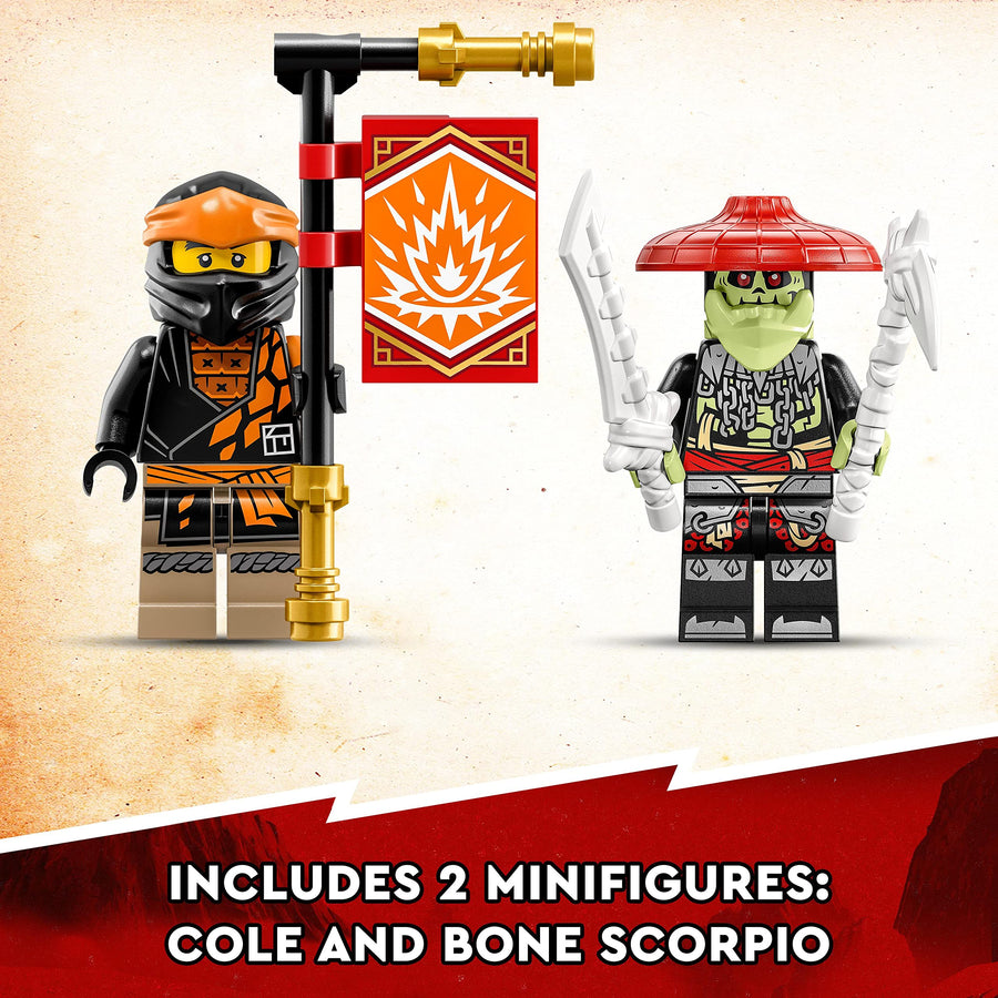 LEGO NINJAGO Cole’s Earth Dragon EVO, Upgradable 71782 – Retired & Sealed