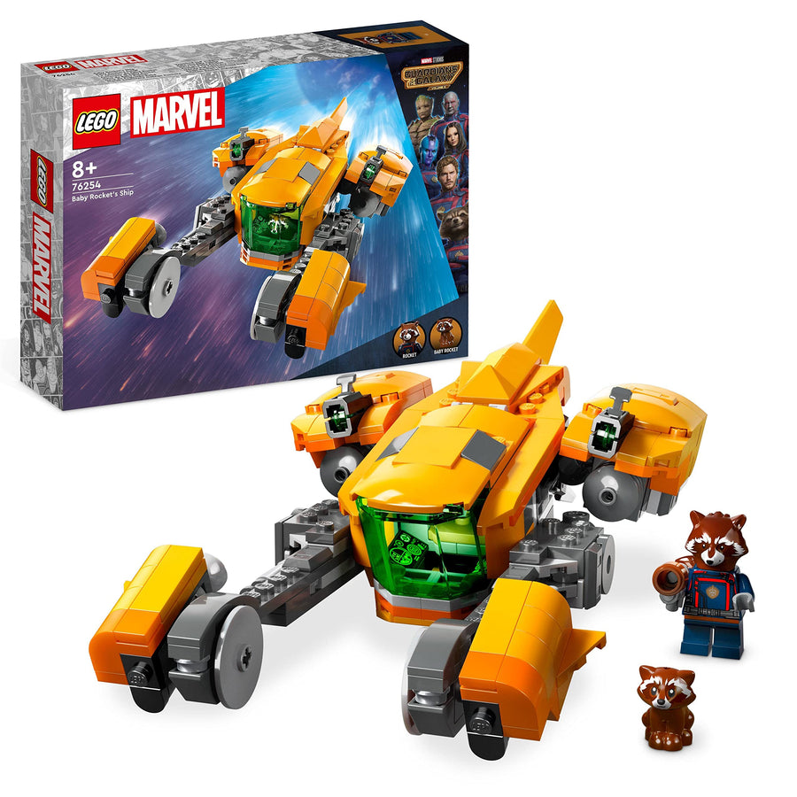LEGO Marvel Baby Rocket's Ship Set, Guardians of the 76254 – Retired & Sealed