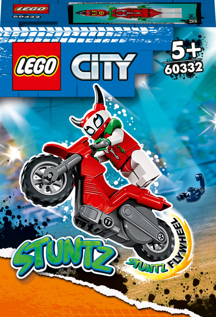 LEGO City Stuntz Reckless Scorpion Stunt Bike Set with 60332 – Retired & Sealed